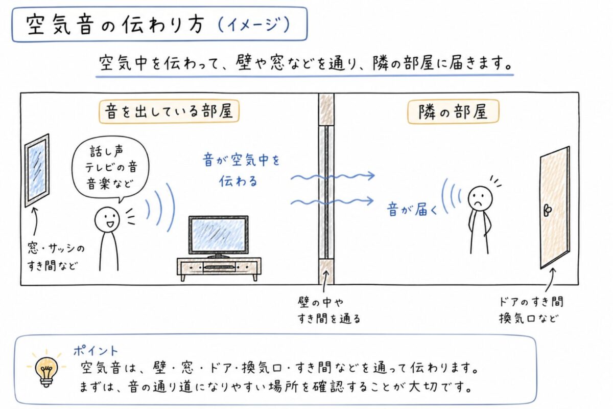 空気音の伝わり方