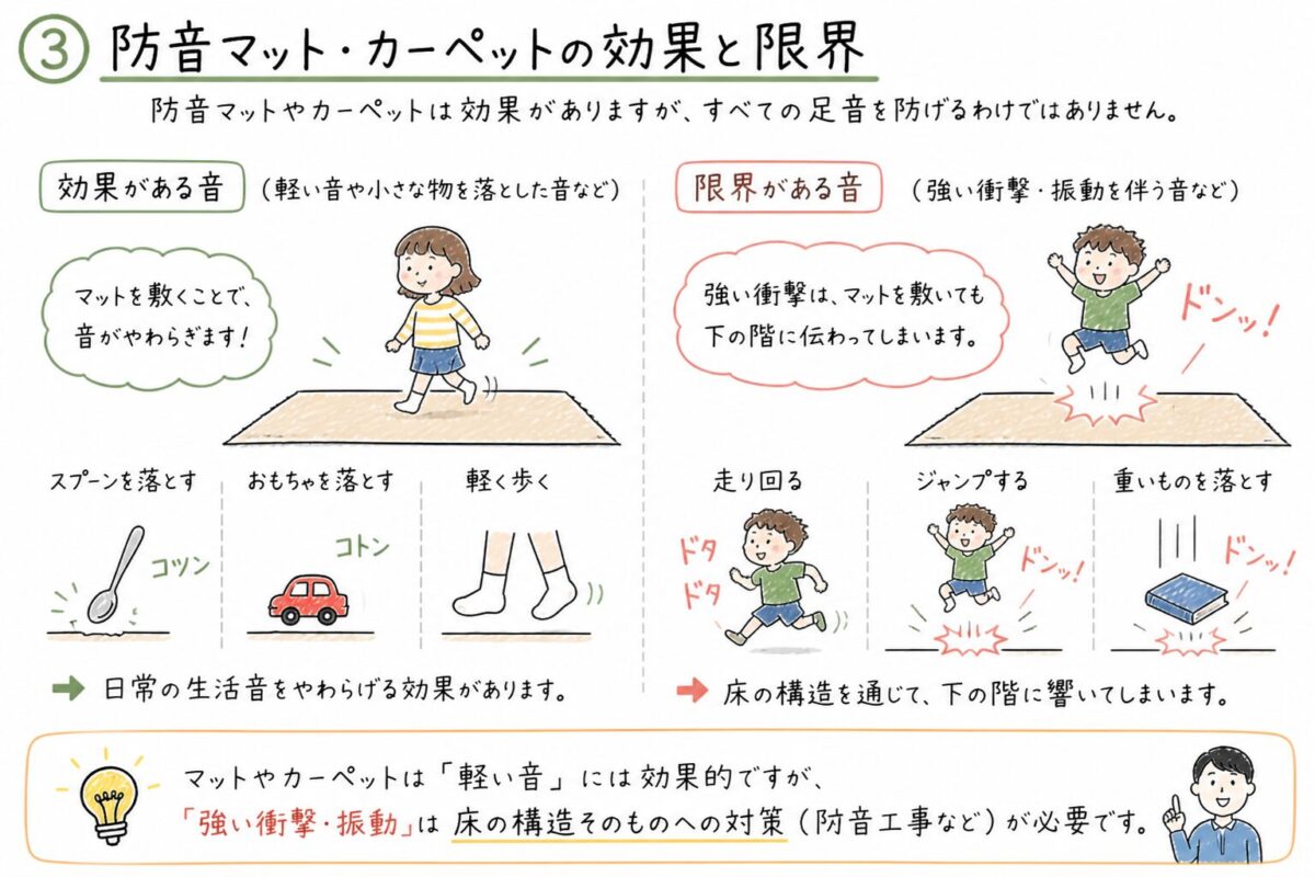 防音マットの限界