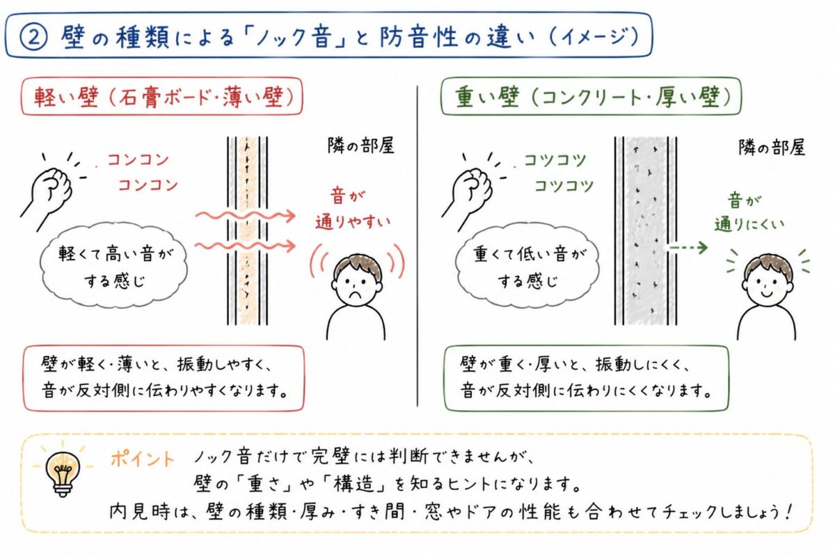 壁の違いの図解