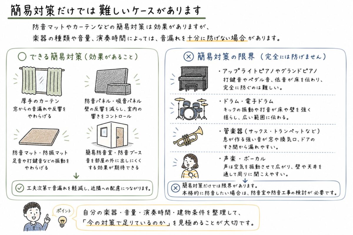 簡易対策の限界